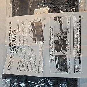 6 Pocket Walker Wheel Chair Accessories Bag NWT